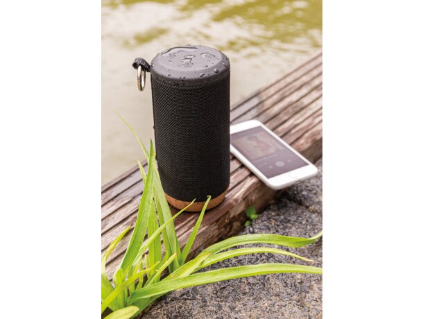 Altavoz inalámbrico Baia 10W, madera Negro detalle 10