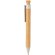 Bolígrafo de bambú con clip de trigo Blanco detalle 8