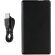 Batería externa con logo iluminado de 4000 mAh Negro detalle 1