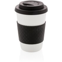 Taza café PP con silicona corporativas 270ml