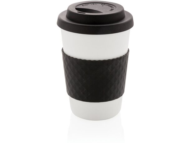 Taza café reutilizable personalizados funda silicona 270ml Verde detalle 31