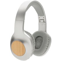 Cascos bluetooth bambú ABS plegables 22h batería