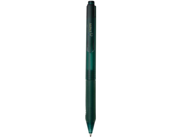 Bolígrafo con nombre de silicona acabado mate tinta azul Verde detalle 18