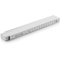 Regla plegable Millau 2 metros fibra vidrio blanca