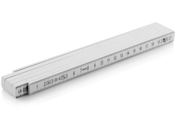 Regla de fibra de vidrio plegable 2 m Blanco detalle 2
