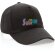 Gorra de algodón reciclado Impact 280gr con trazador AWARE™ Negro detalle 8