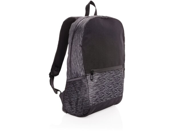 Mochila RPET reflectante AWARE portátil 15.6 sostenible Negro detalle 9