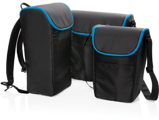 Bolsas térmicas para 20 Latas de pvc Explorer Negro/azul detalle 7