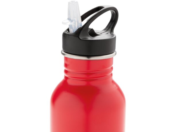 Botella de actividad acero inoxidable Deluxe Rojo detalle 51