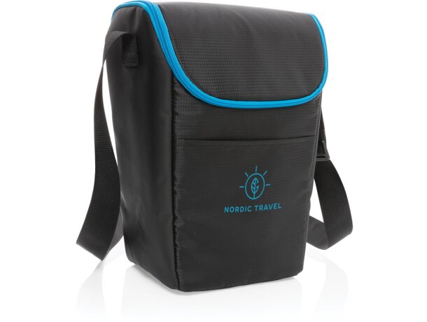 Bolsas térmicas bandolera de poliéster Explorer Negro/azul detalle 6