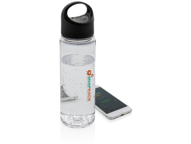 Botella de agua con altavoz inalámbrico Negro/transparente detalle 6