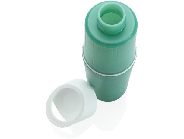 Botellas de agua reutilizables de caña de azúcar sin aceite aptas lavavajillas Verde detalle 23