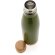 Botella acero inoxidable al vacío con tapa y fondo de bambú Verde detalle 28