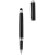Set roller y ball point de metal tinta azul con funda premium Negro/plata detalle 3