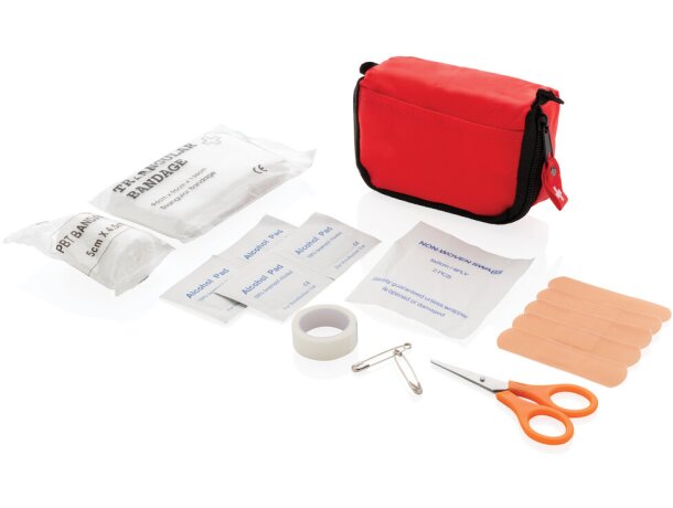 Botiquín Wallington corporativo con vendas y tijeras médicas Azul marino detalle 9