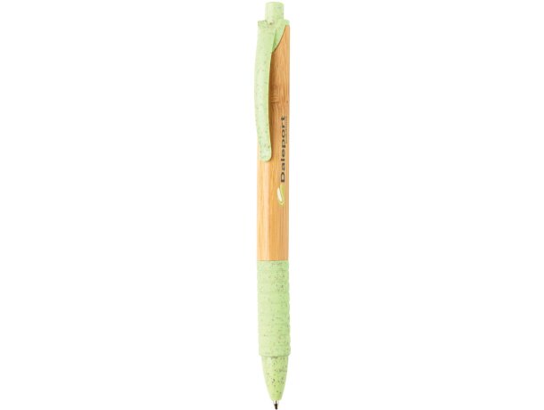 Bolígrafo de bambú & paja de trigo Verde detalle 18