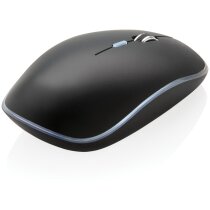Ratón ergonómico recargable con logo iluminado