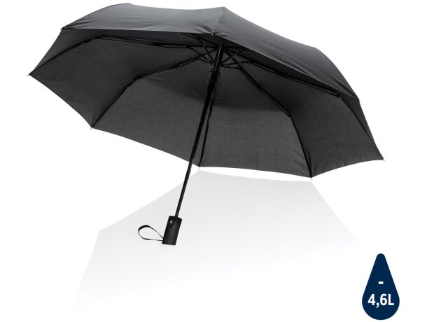 Paraguas automático compacto RPET AWARE 190T con logo antiviento Azul marino detalle 16