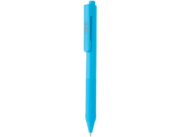 Bolígrafo con nombre empuñadura silicona tinta azul X9 Azul detalle 13