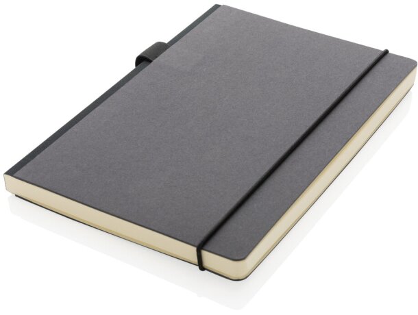 Libreta lujosa A5 FSC® de tapa dura Negro detalle 4