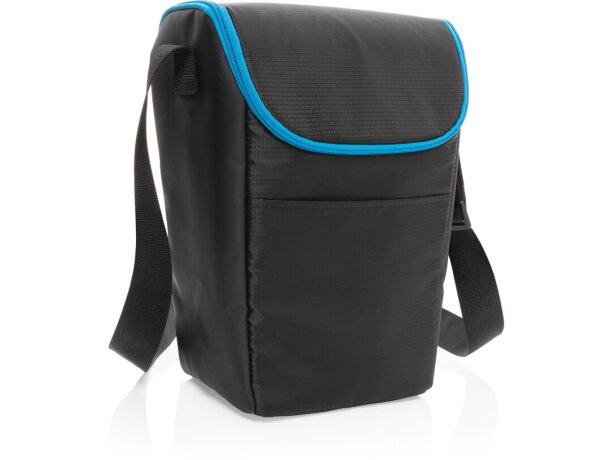 Bolsas térmicas bandolera de poliéster Explorer Negro/azul detalle 8