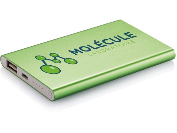 Powerbank elegante en varios colores de 4000 mah Verde/blanco detalle 13