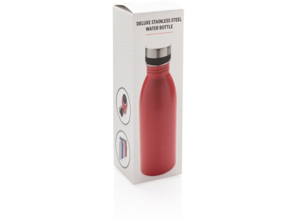 Botella de acero inoxidable Deluxe Rojo detalle 36