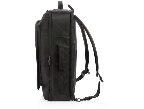 Mochila de viaje convertible Swiss Peak sin PVC Negro detalle 3