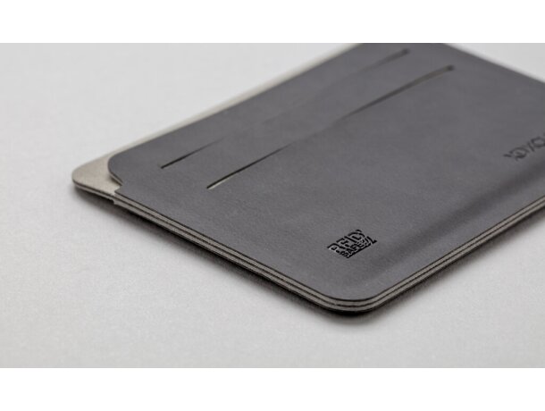 Tarjeteros corporativos bloqueo rfid ultra delgado para 8 tarjetas Negro/gris detalle 14