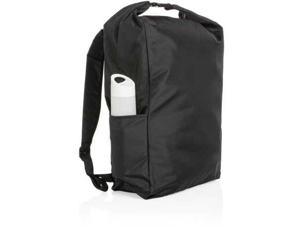 Mochila RPET básica enrollable Impact AWARE ™ Negro detalle 1