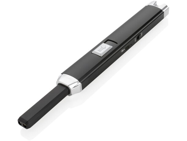 Encendedor USB Negro/gris detalle 8
