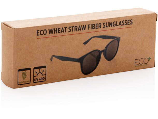 Gafas de sol ecológicas de fibra de paja de trigo ECO Azul detalle 16