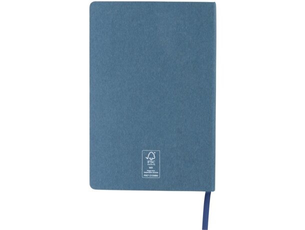 Libreta A5 FSC® de tapa dura Azul detalle 10