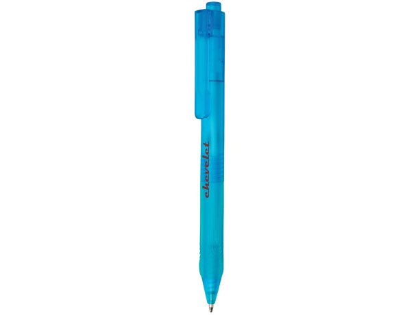 Bolígrafo con nombre de silicona acabado mate tinta azul Azul detalle 13