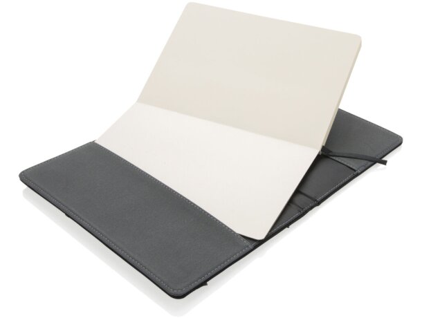Set de libreta con bolígrafo para merchandising tinta azul Negro detalle 5