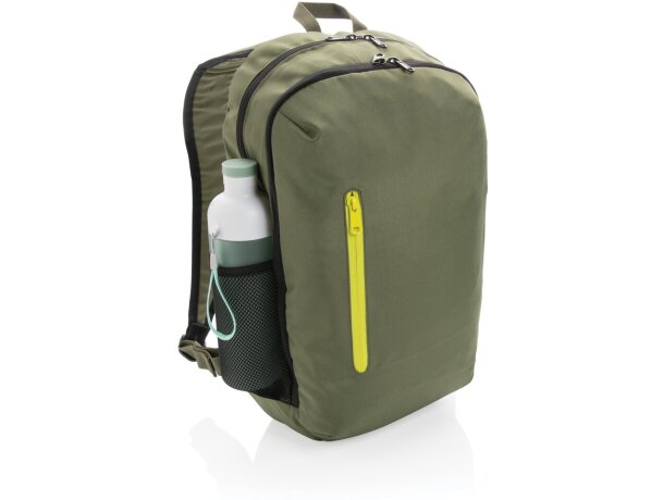 Mochila casual Impact AWARE ™ 300D RPET Verde detalle 48