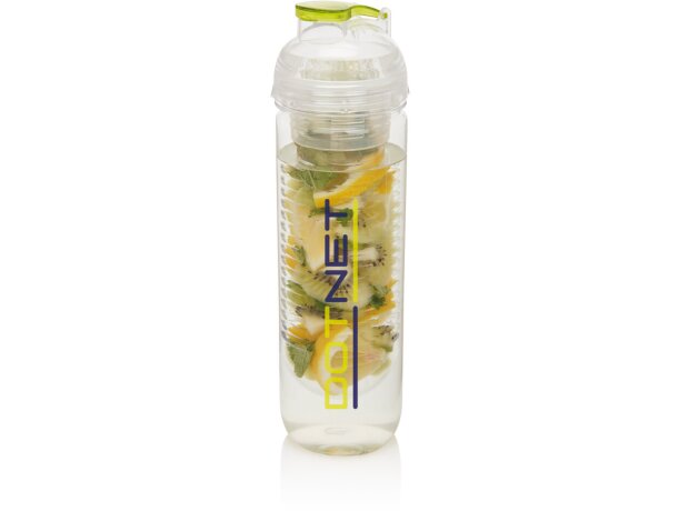 Bidón deportivo con compartimento para frutas de tritán 500ml Verde detalle 13