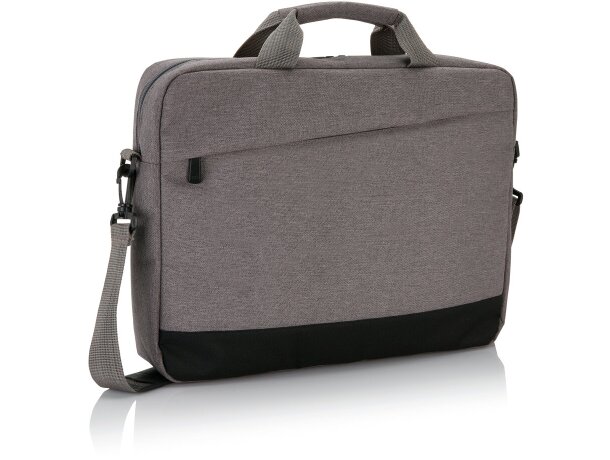 Bolsa maletín de poliéster para portátil de 15,6” Azul marino/negro detalle 11