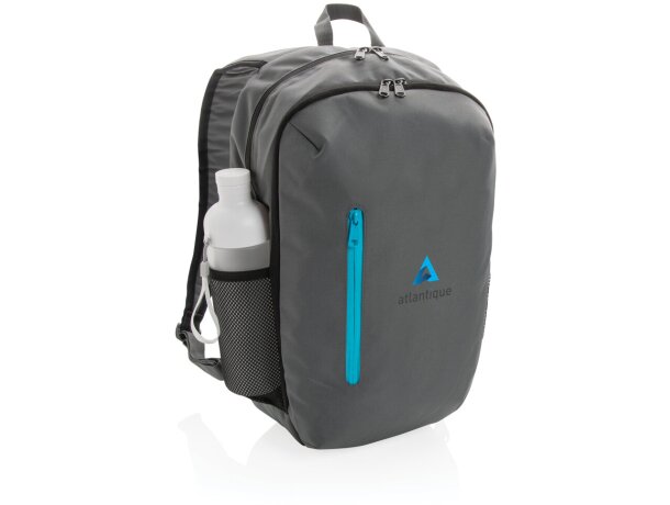 Mochila casual Impact AWARE ™ 300D RPET Gris detalle 30