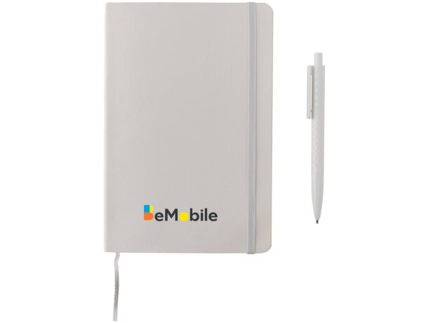 Libreta A5 antimicrobiana y set bolígrafos X3 Blanco detalle 5