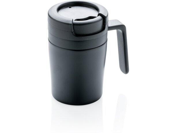 Taza térmica Gobo 160ml acero doble pared blanca con asa ergonómica Azul detalle 60