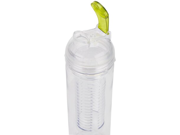 Bidón deportivo con compartimento para frutas de tritán 500ml Verde detalle 11
