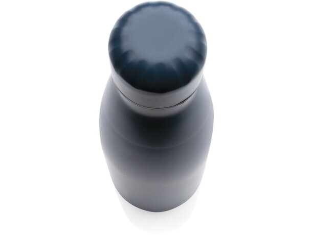 Botella de acero inoxidable al vacío de color sólido Azul detalle 36