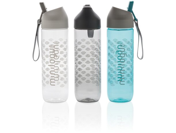 Botella tritan para agua 450 ml Blanco/gris detalle 20