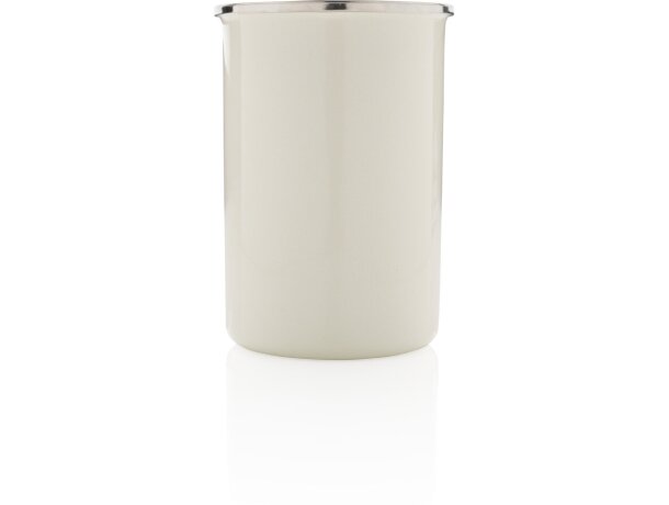 Taza vintage XL Blanco detalle 2