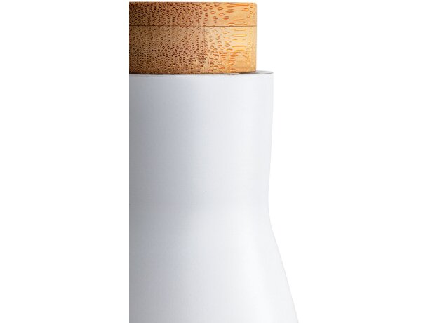 Botella Clima al vacío antigoteo con tapa de acero Blanco detalle 21