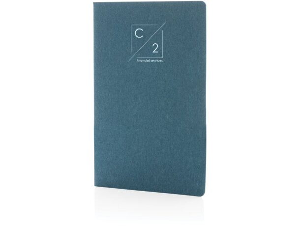 Libreta A5 de tapa blanda estándar FSC® Azul detalle 14