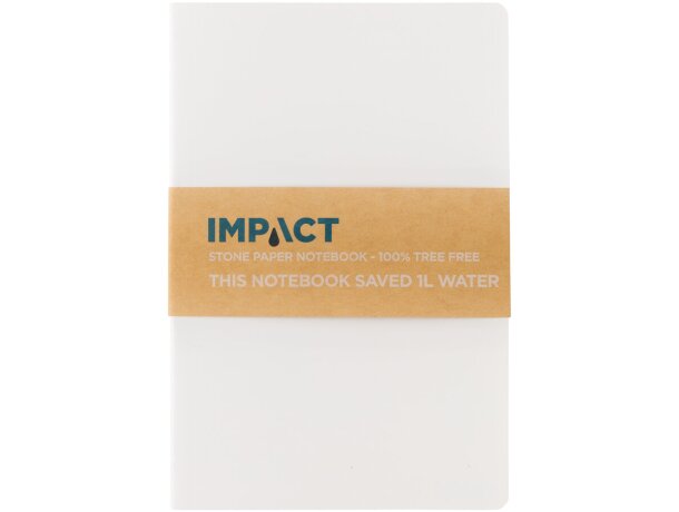 Cuaderno de papel de piedra de tapa blanda Impact A5 Blanco detalle 17