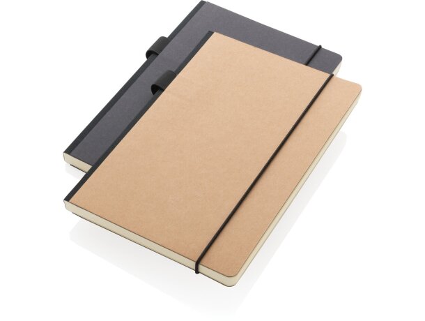 Libreta lujosa A5 FSC® de tapa dura Negro detalle 8