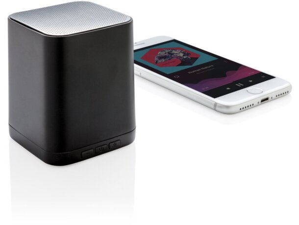 Altavoces promocionales logotipo iluminado de plástico Negro detalle 9